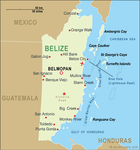 Belize Map