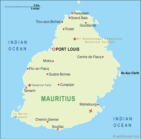 Mauritius Map