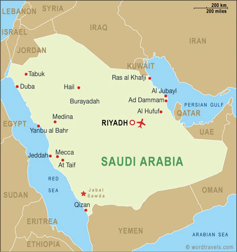 Saudi Arabia Map