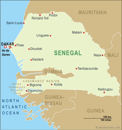 Senegal Map