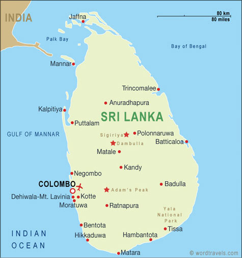 Sri Lanka Map