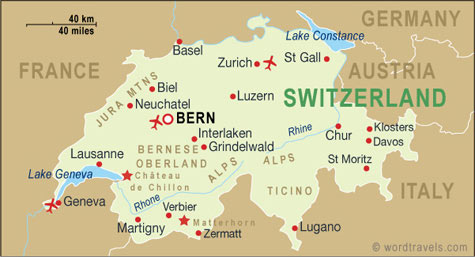 Switzerland Map